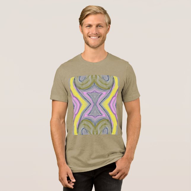Camiseta abstrato amarelo (Frente Completa)