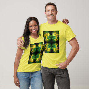 Camiseta Abstrato Amarelo-bonito