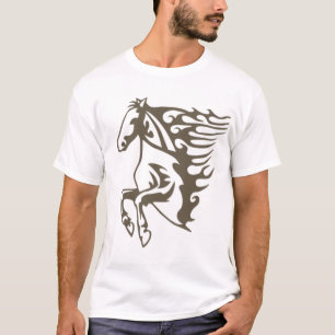 Camiseta abstrato, animais, arte, cavalo