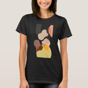 Camiseta Abstrato Art Artístico Minimalista Formas Modernas