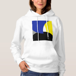 Camiseta Abstrato Art Azul Amarelo