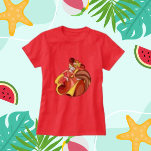 Camiseta Abstrato Art Colorida Belo Caráter Dançarino