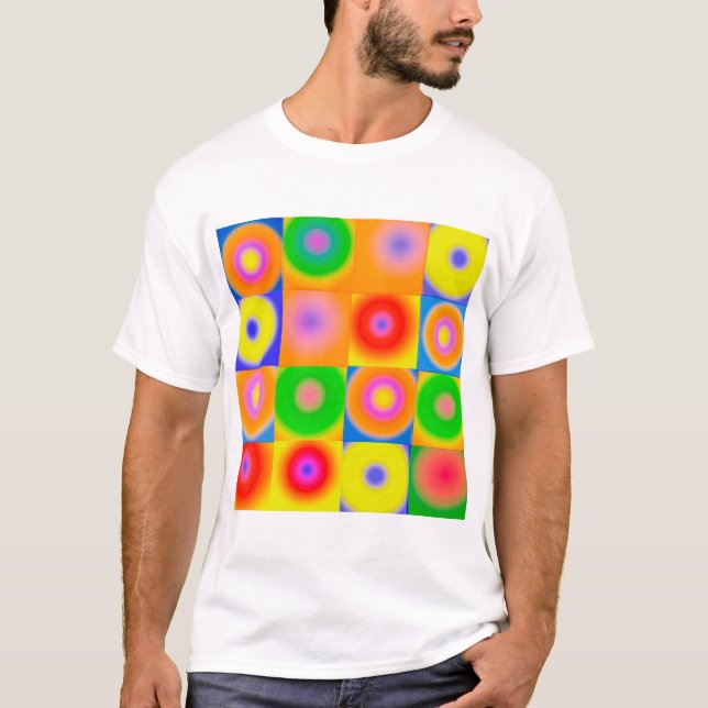 Camiseta Abstrato Art Colorir Feliz (Frente)