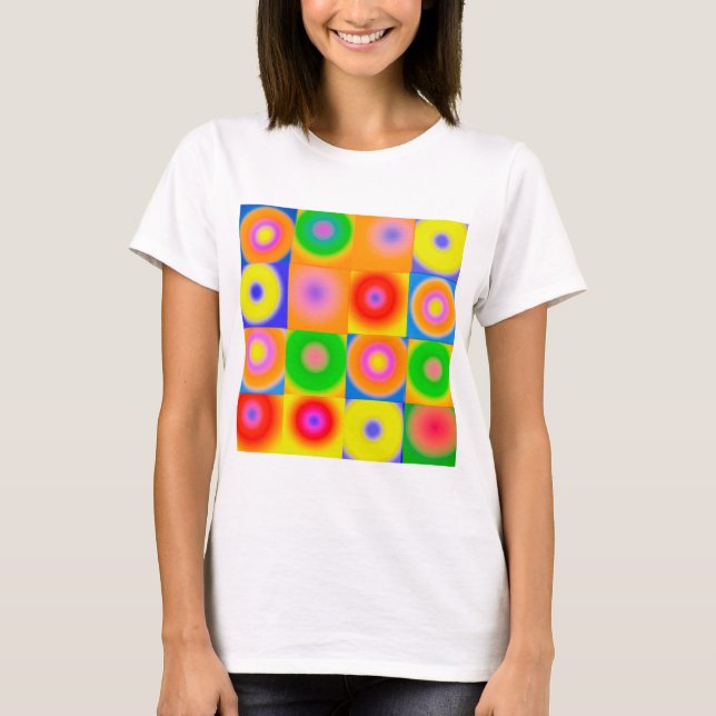 Camiseta Abstrato Art Colorir Feliz (Frente)