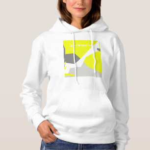 Camiseta Abstrato Art Energy Yellow Cinza