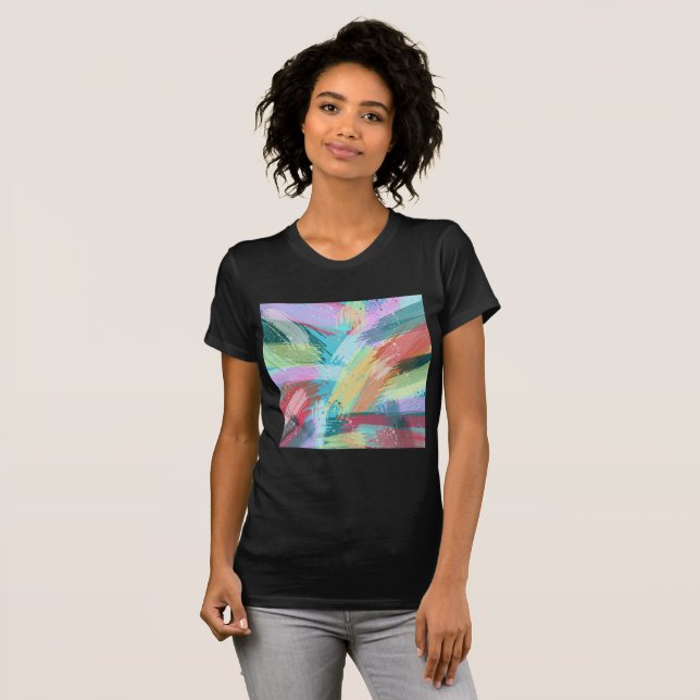 Camiseta Abstrato Art Pastel (Frente Completa)