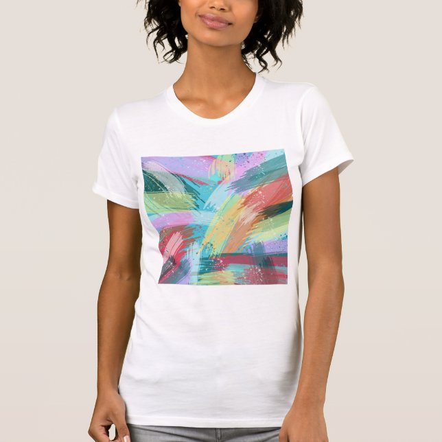 Camiseta Abstrato Art Pastel (Frente)