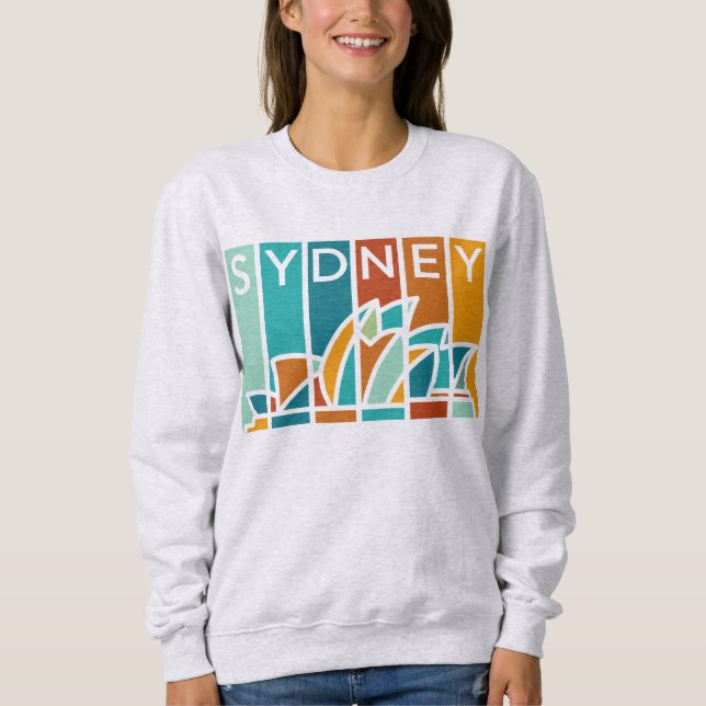 Camiseta Abstrato Art Sydney Opera House Austrália (Frente)
