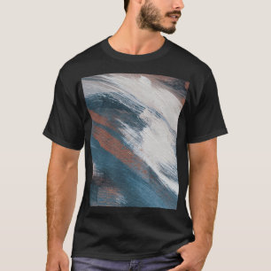 Camiseta Abstrato Art: Traços Versáteis De Pincel.