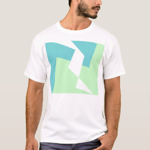 Camiseta Abstrato Art Turquoise Azul