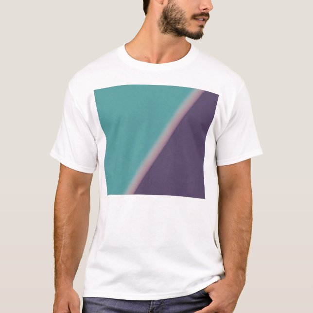 Camiseta Abstrato Art Turquoise Roxo (Frente)