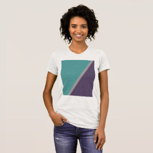 Camiseta Abstrato Art Turquoise Roxo