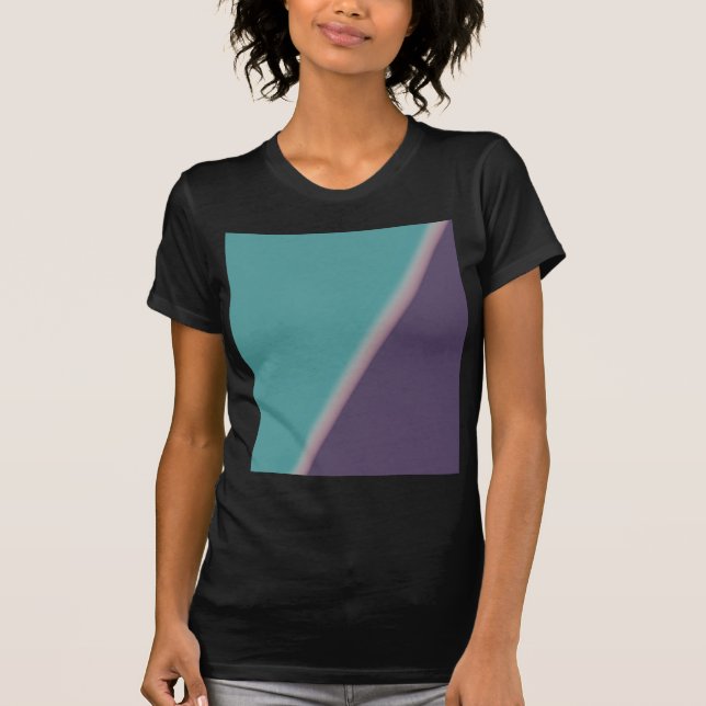 Camiseta Abstrato Art Turquoise Roxo (Frente)