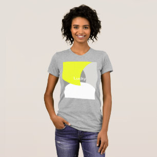 Camiseta Abstrato Art Yellow Cinza White