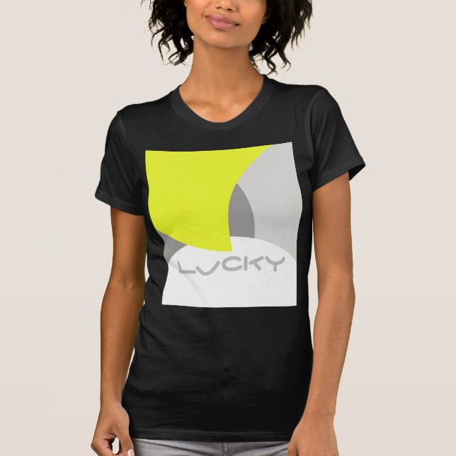 Camiseta Abstrato Art Yellow Cinza White (Frente)