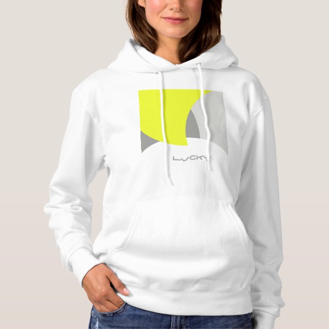 Camiseta Abstrato Art Yellow Cinza White (Frente)