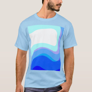 Camiseta Abstrato azul 1112