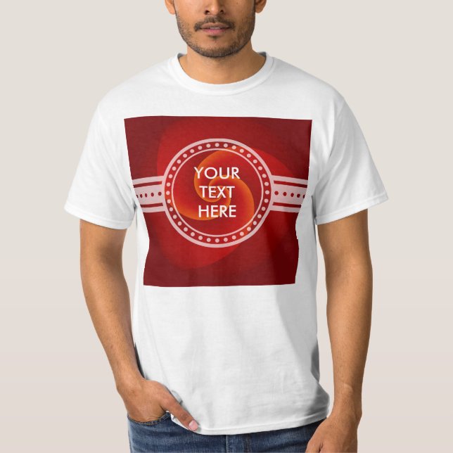 Camiseta Abstrato Background Spirals soft III + seu texto (Frente)