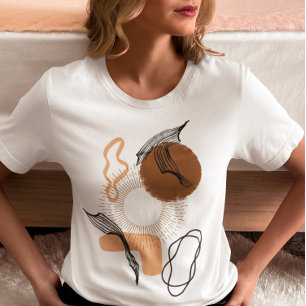 Camiseta Abstrato Boho Women Illustration , boho boêmico