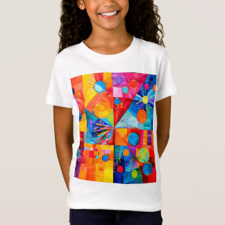 Camiseta Abstrato brilhante e colorido