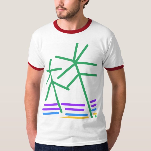 Camiseta Abstrato cenário (Frente)