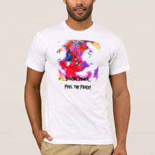 Camiseta Abstrato chinês de dança da cara do dragão