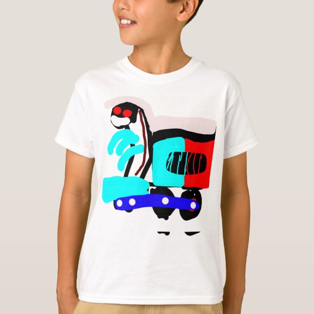 Camiseta abstrato colorido (Frente)