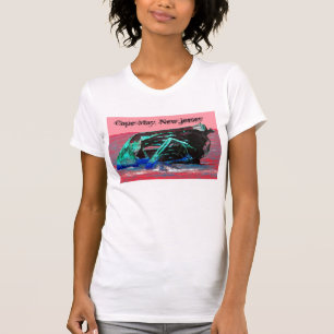 Camiseta Abstrato cor-de-rosa