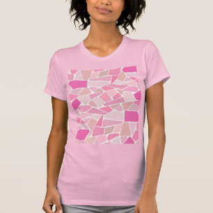 Camiseta Abstrato cor-de-rosa brilhante