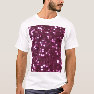 Camiseta Abstrato cor-de-rosa, luzes desfocadas nos boques.