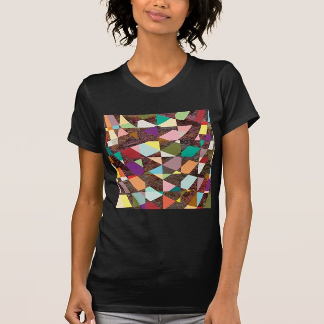 Camiseta Abstrato Cores Brilhante (Frente)