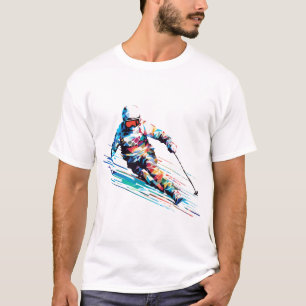 Camiseta Abstrato da competição de velocidade rápida do esp