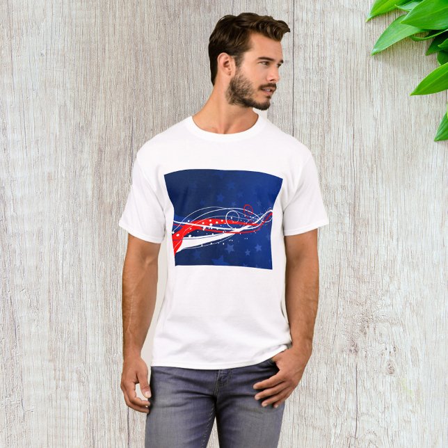 Camiseta Abstrato de 4 de julho (Criador carregado)