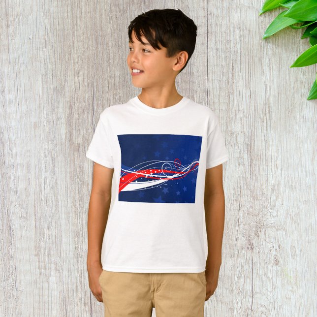Camiseta Abstrato de 4 de julho (Criador carregado)