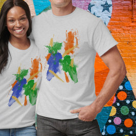 Camiseta Abstrato de Aquarela