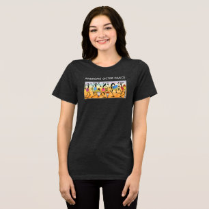 Camiseta Abstrato de Aquarela Shirt Irmã Dança Fantástica
