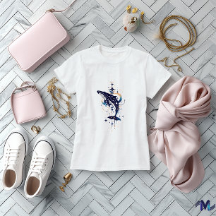 Camiseta Abstrato de Arte Celestial