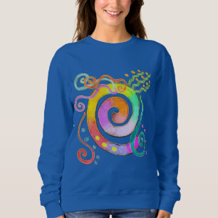 Camiseta Abstrato de Arte Colorida a Vestir