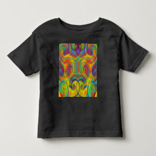 CAMISETA ABSTRATO DE ARTE COLORIDA GEOMÉTRICA