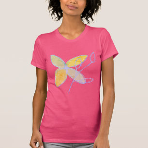 Camiseta Abstrato de Arte Funky Flower para Vestir