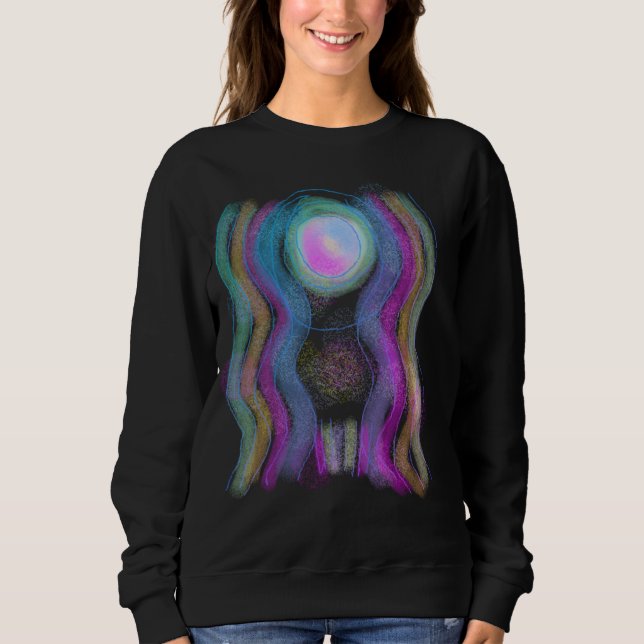Camiseta Abstrato de Arte Original para Vestir (Frente)