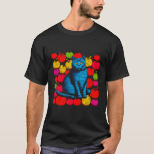 Camiseta Abstrato de Arte para Gato de Shorthair Britânico