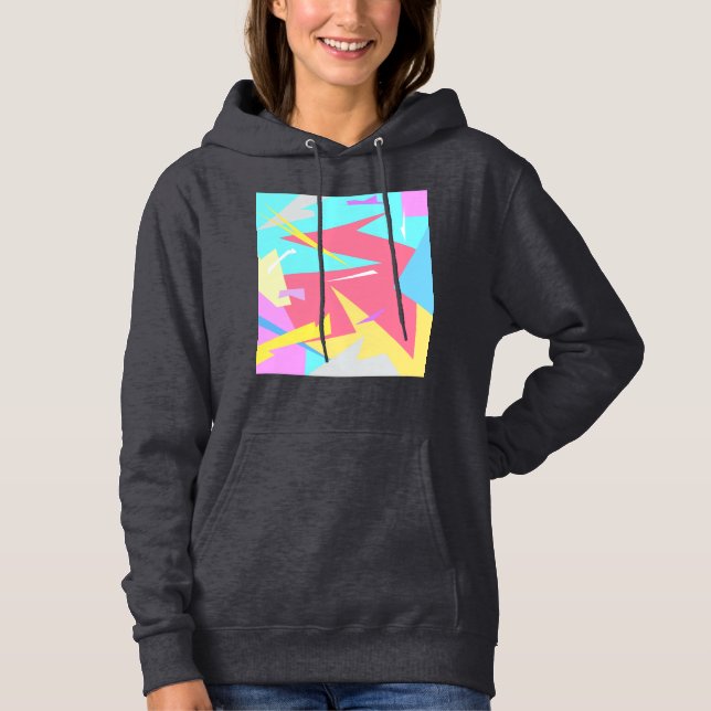 Camiseta Abstrato de Cores de Pastel de Vibes Positivas (Frente)