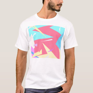 Camiseta Abstrato de Cores de Pastel de Vibes Positivas