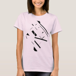 Camiseta Abstrato de Design Diagonal das Linhas de Formas P