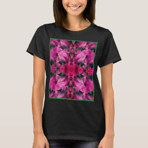 Camiseta Abstrato de Flor de Hibiscus Rosa