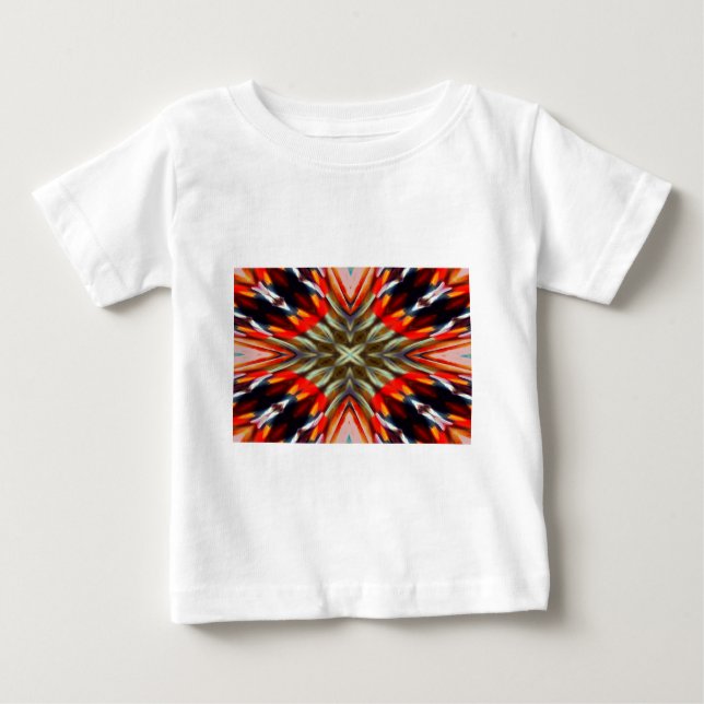Camiseta Abstrato de ilusão psicodélica (Frente)