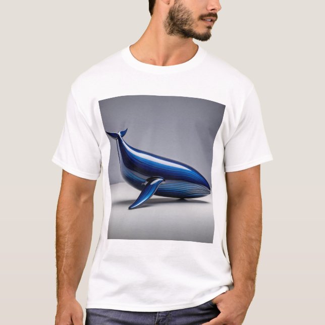 Camiseta abstrato de Impressão de arte de luxo (Frente)