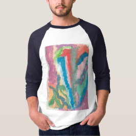 Camiseta Abstrato de linha
