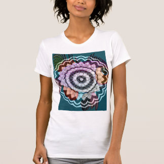 Camiseta abstrato de mulheres